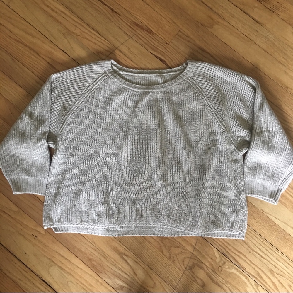 Brandy Melville Gray Crew Neck Sweater